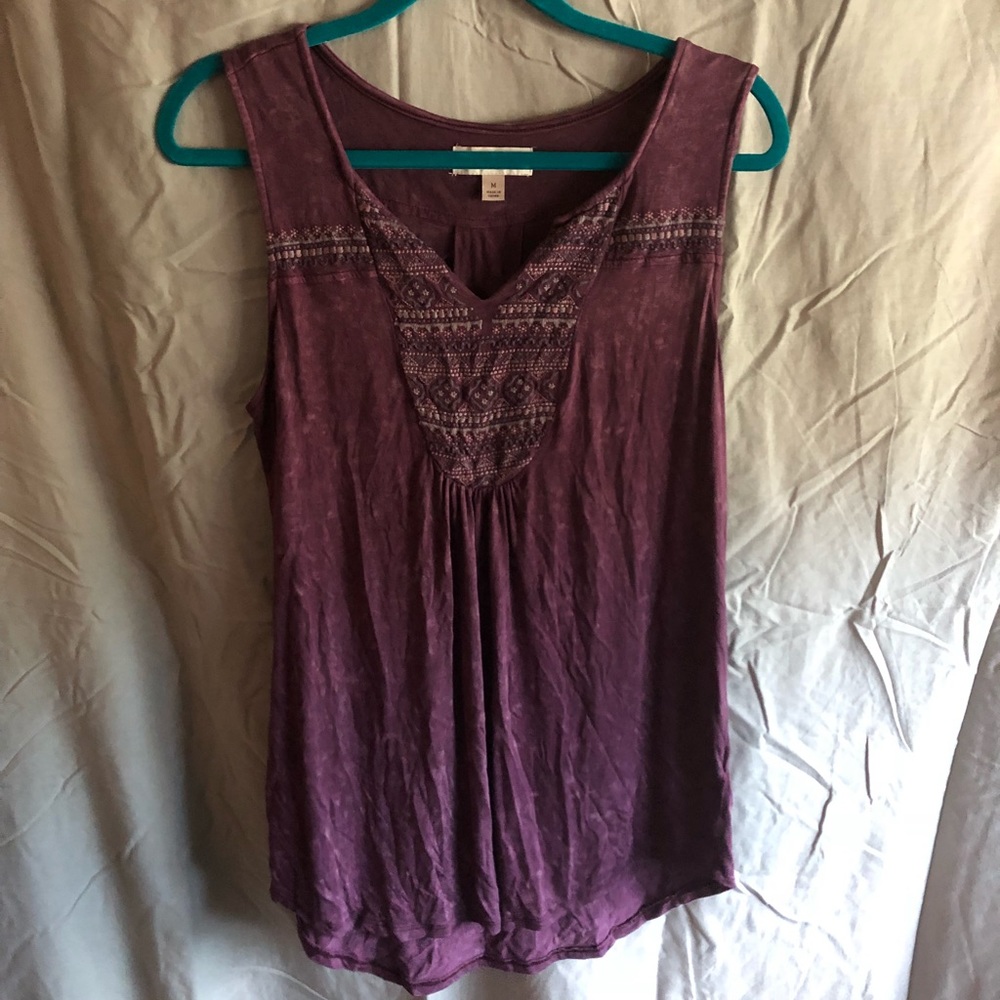 Purple tank style blouse